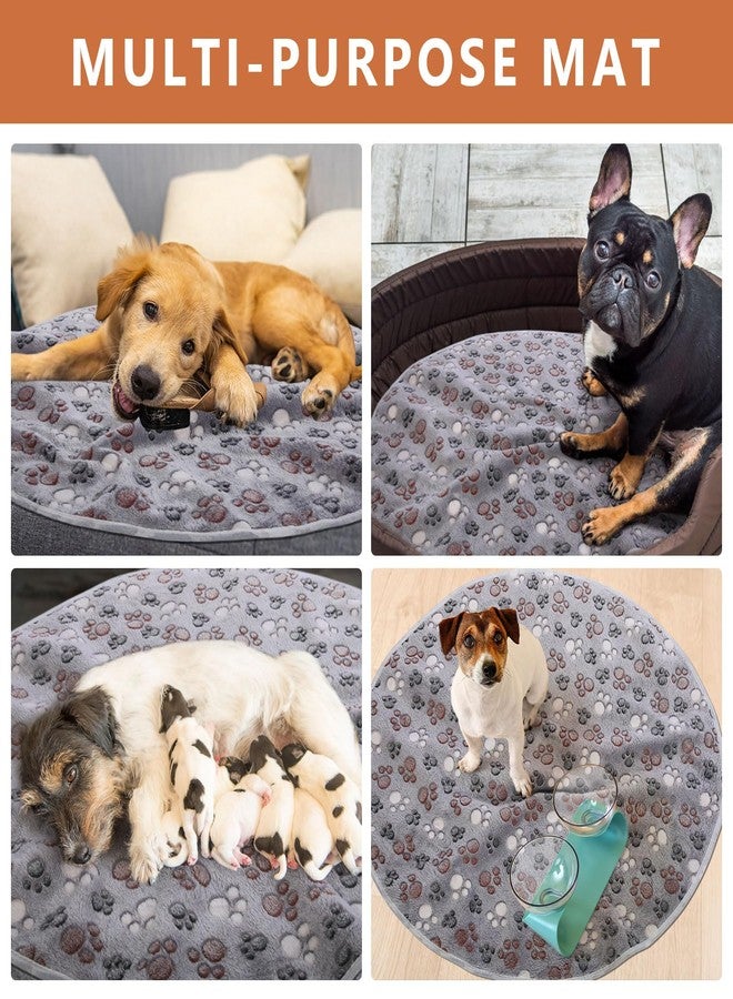Clysee 4 Pack Washable Whelping Pad Whelping Supplies Absorbent Reusable Puppy Training Pads Reusable Dog Mat for Floor Non Slip Washable Pee Mat for Dogs(Grey,32 Inch) - Image 4